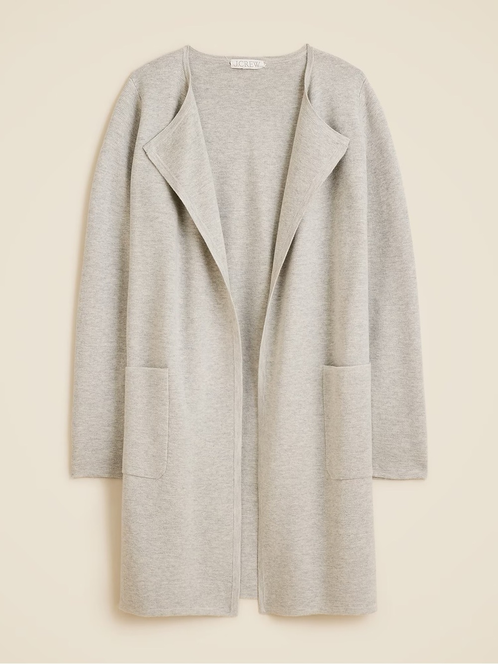 J. Crew Juliette Collarless Sweater Blazer Open Front Women’s S